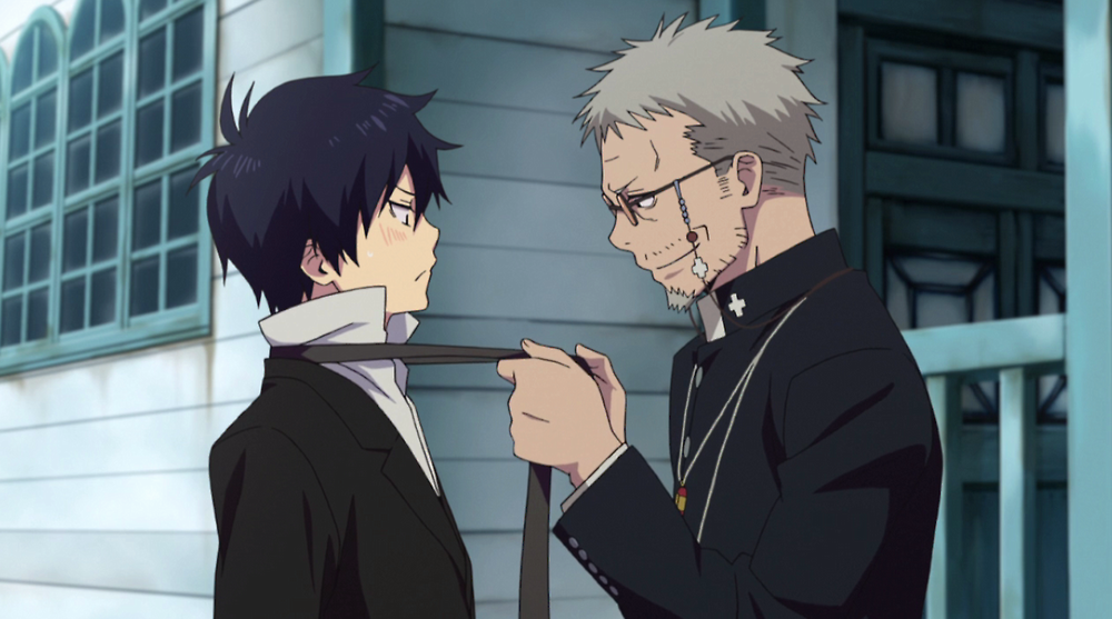 Padre Fujimoto e Rin Okumura.png Padre Fujimoto e Rin Okumura.png